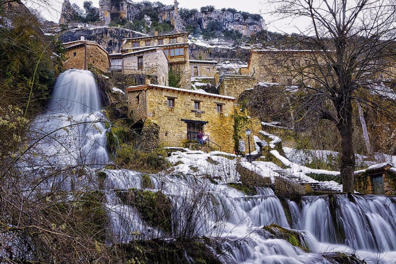 El Salto Del Agua Autentico El Molino De La Cascada Orbaneja Orbaneja del Castillo Exteriér fotografie